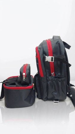İLKOKUL 3 LÜ SET KAREKTER DESENLİ LAPTOP BÖLMELİ KALEMLİK,BESLENME ÇANTALI ERKEK ÇOCUK OKUL SIRT ÇANTASI 41*27*17 cm