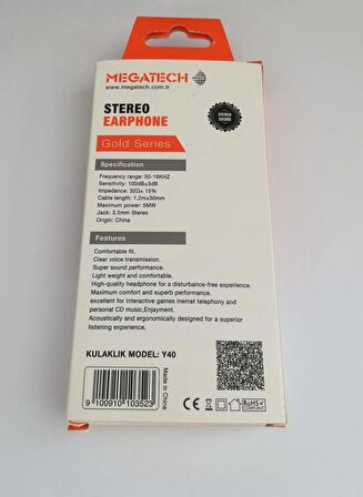 Megatech Y40 Kulaklık