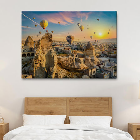 Harita Sepeti Göreme Kapadokya Manzarası Duvar Tablosu-1245
