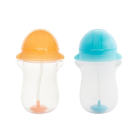 Munchkin Tıklama Kilitli Uçlu Alıştırma Bardağı 12AY+296 ml ,Turuncu ve Mavi