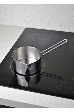 3'Lü Set 304 Paslanmaz Çelik Kaçerola Sütlük Ve Sosluk 12-14-16 Cm Mini Yumurta Tavası