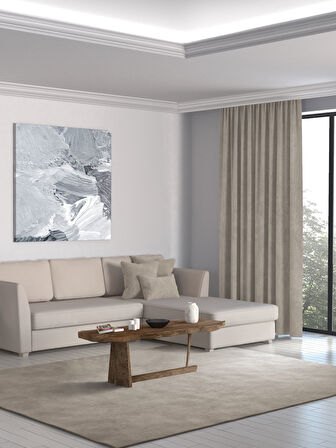 Home Daily Series Taş Rengi Ada Fon Perde