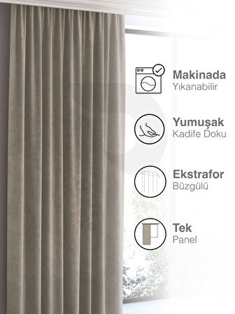 Home Daily Series Taş Rengi Ada Fon Perde