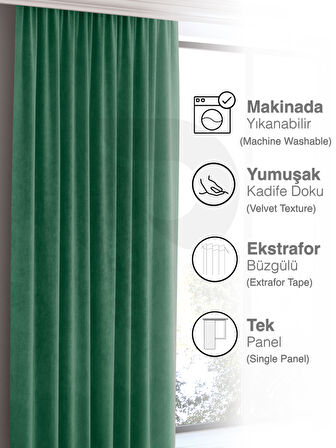 Home Daily Series Zümrüt Yeşili Ada Fon Perde