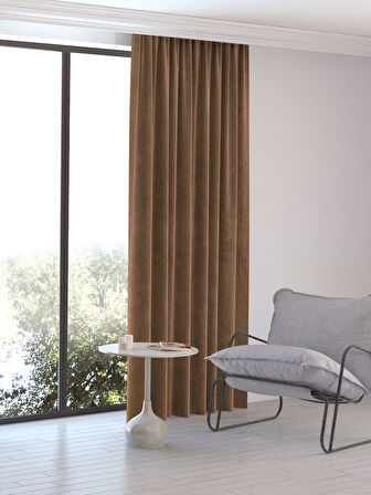 Home Daily Series Kahve Rengi Ada Fon Perde