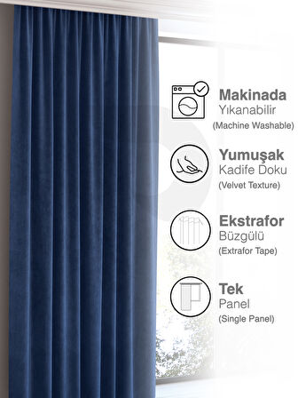 Home Daily Series Safir Rengi Fon Perde 150x260