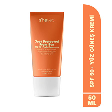JUST PROTECTED FROM SUN - SPF50+ Leke Karşıtı Yüksek Korumalı Güneş Kremi | Tüm Cilt Tipleri 50ml