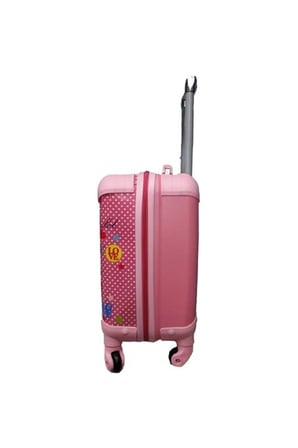 Lüks Kız Çocuk Pembe Lol Baskılı Kabin Valizi