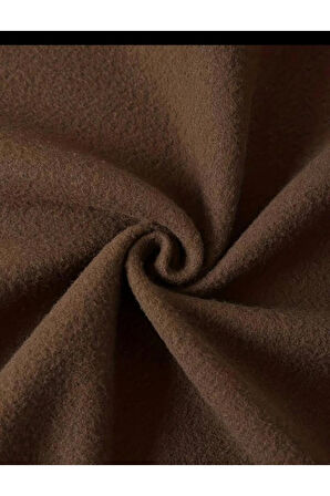 Erkek Kahverengi Dikey Baskılı Oversize Sweatshirt