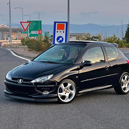 Peugeot 206 206+ 1998-2012 Uyumlu Üniversal Astra H lip Esnek Ön Lip 2 Parça Tampon Altı Dil Karlık Ön Ek