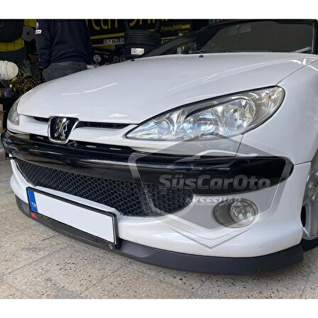 Peugeot 206 206+ 1998-2012 Uyumlu Üniversal Astra H lip Esnek Ön Lip 2 Parça Tampon Altı Dil Karlık Ön Ek