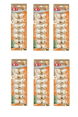 8in1 Delights Bones Tavuklu Xs Köpek Ödül Kemiği 7 Li X 6 Adet