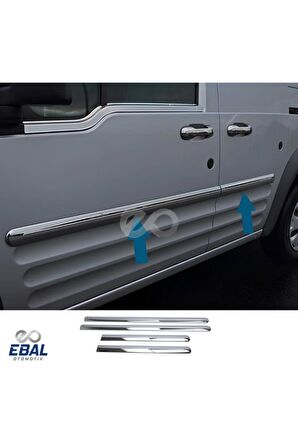 Ford Connect Krom Yan Kapı Çıtası 4 Kapı 2002-2014  Arası (Uzun Şase)
