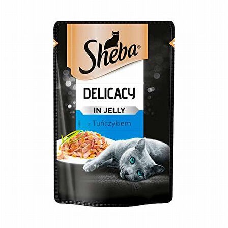 Sheba Pouch Ton Balıklı Yetişkin Kedi Konservesi 6 Adet  85 Gr 