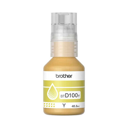 Brother BTD100Y Orijinal Ultra Yüksek Verimli Sarı Mürekkep