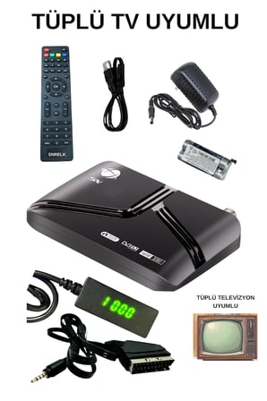 Snrelk Full Hd Scart Girişli Tüplü Televizyon Uyumlu (Tkgs) Uydu Alıcısı