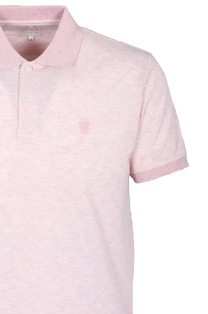 Erkek Polo Yaka Tişört Nar Çiçeği Dokulu %100 Pamuk Slim Fit Ribanalı Kol T-shirt NCS JEANS 1250