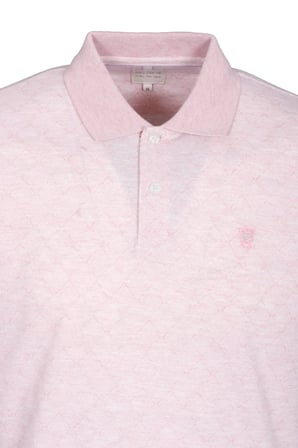 Erkek Polo Yaka Tişört Nar Çiçeği Dokulu %100 Pamuk Slim Fit Ribanalı Kol T-shirt NCS JEANS 1250