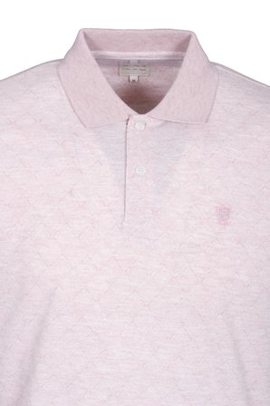 Erkek Polo Yaka Tişört Nar Çiçeği Dokulu %100 Pamuk Slim Fit Ribanalı Kol T-shirt NCS JEANS 1250