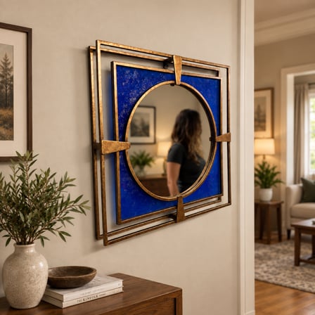 Cobalt Gold Duvar Aynası