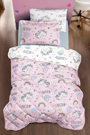 Clasy Ranforce Tek Kişilik Yorgan Unicorn Çocuk Yorgan