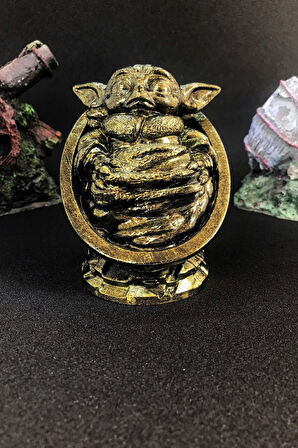 Star Wars Yoda Figür - Gold Efekt