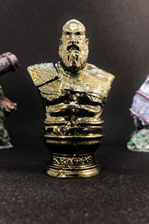 God Of War Kratos Büst 10cm - Gold Efekt