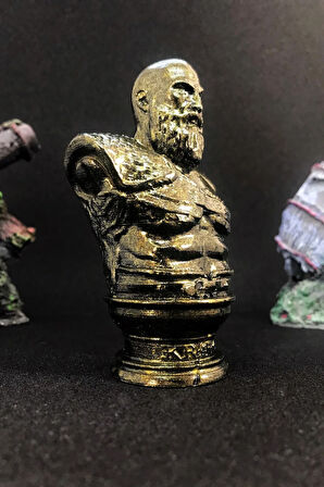 God Of War Kratos Büst 10cm - Gold Efekt