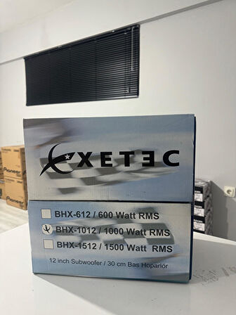 xetec bhx-1012 1000rms 30cm subwoofer