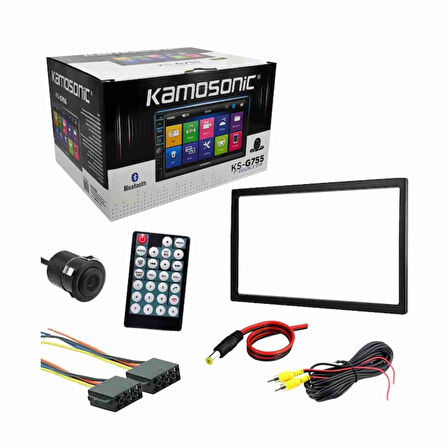 KAMASONİC KS-G755 DOUBLE TEYP CAR PLAY ANDROİD AUTO