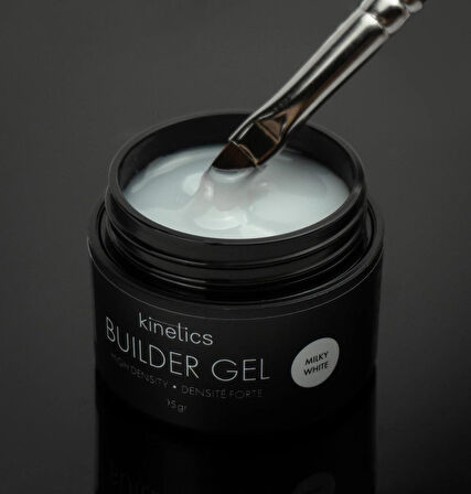 Kinetics Builder Gel High Density Protez Tırnak Jeli UV Gel Milky White (Süt Beyazı) 15gr
