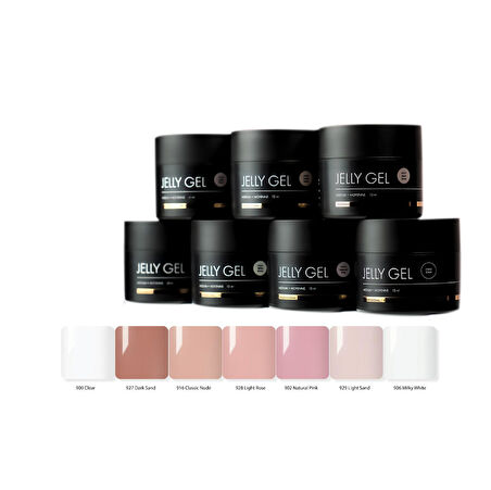 Kinetics Jelly Gel Protez Tırnak Jeli UV Gel 927 Dark Sand (Koyu Kum Beji) 50ml