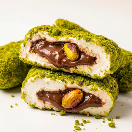 Premium Antep Fıstıklı Çikolata Dolgulu Lokum 450gr