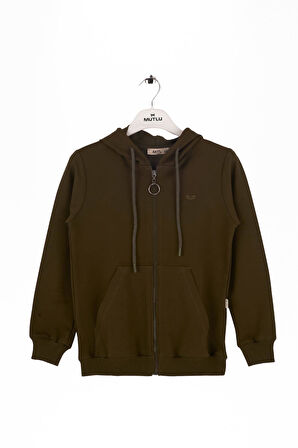 Mutlu Kanguru Cepli Uzun Kol Unisex Hırka