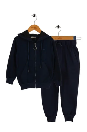 Baykuş Nakışlı Unisex 2'li Takım