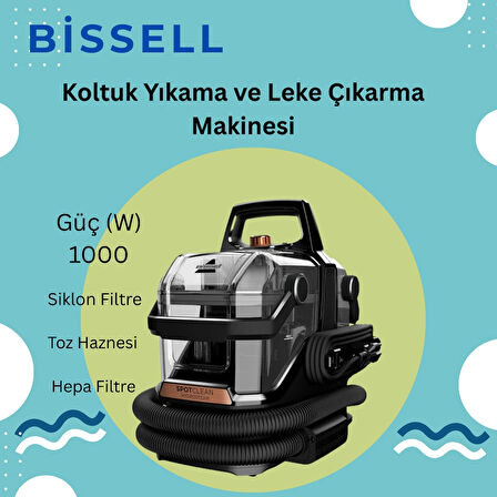 Bissell Spotclean Hydrosteam Pro Buharlı Halı – Koltuk Yıkama 