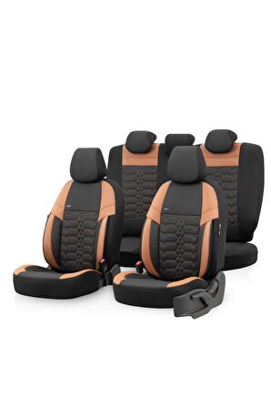 Elegance Design Universal Seat Cover Black-tan