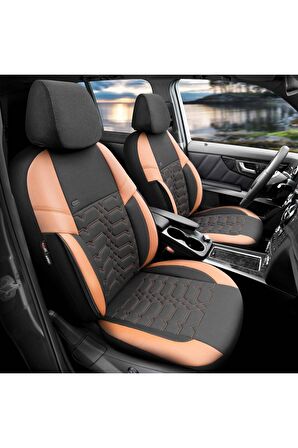 Elegance Design Universal Seat Cover Black-tan