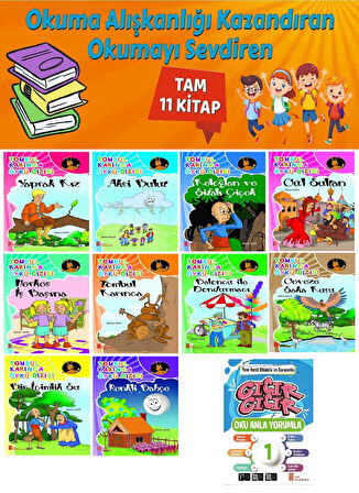 1.Sınıf Okuma Alışkanlığı Kazandıran Okumayı Sevdiren Tam 11 Kitap 9