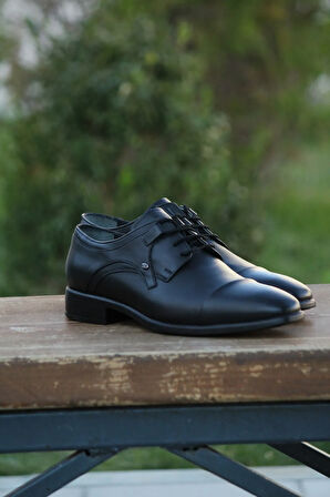 Erkek Mevsimlik Kundura Hakiki Deri  Kauççuk Taban Bağlı