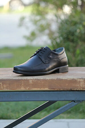 Erkek Mevsimlik Kundura Hakiki Deri  Kauççuk Taban Bağlı