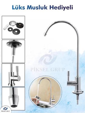 Piksel Aqua 14 Aşamalı Multimineralli Çelik Tanklı Su Arıtma Cihaz