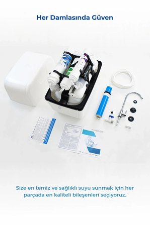 Piksel Aqua 14 Aşamalı Pompalı Multimineralli Su Arıtma Cihazı (PKS-0112)