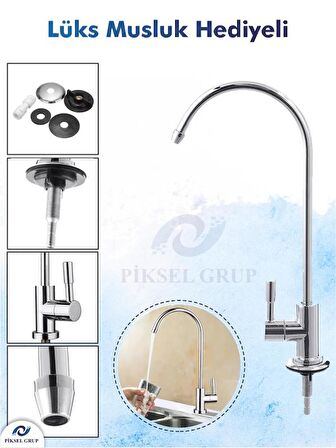 Piksel Aqua 14 Aşamalı Pompalı Vontron Membranlı  Multimineralli Su Arıtma Cihazı