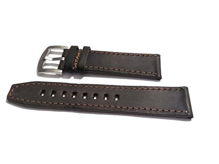 Fado&  Fosil  Uyumlu  Greyzı Deri   Saat Kordonu   22   mm   (295)