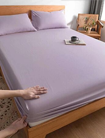 Ranforce Pamuklu Yastık Kılıflı Lastikli Çarşaf Takımı 160 x 200 Çift Kişilik