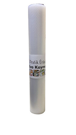 Eva Kaymaz 45cm x 10 Metre Şeffaf Kaymaz Raf Dolap İçi ve Çekmece İçi Örtüsü 