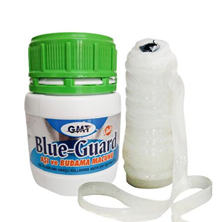 250 GR BLUE GUARD AŞI MACUNU VE AŞI BANDI 2Lİ PAKET HER AŞI TİPİNE UYUMLU SIVI AŞI MACUNU 50 METRE SİLİKONLU AŞI BANDI