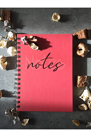 Notes Yazılı Çizgisiz Spiral Defter