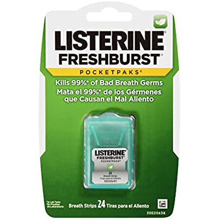 Listerine Damak Strip Fresh Burst  24 Yaprak